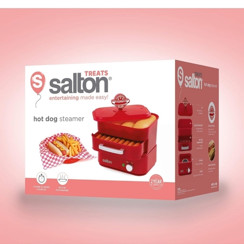 Salton Red Hot Dog Steamer - Picture 4 of 5